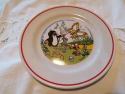 Zsolnay small mole fairy pattern porcelain flat plate