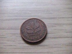 1   Pfennig   1974   (  F  )  Németország