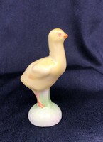 Herendi csibe, madár miniatűr porcelán figura (5cm) RZ
