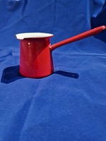 Red enamel pouring handle