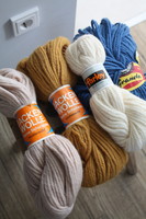 100% Wool colored yarns - soft to the touch