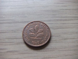 1   Pfennig   1987   (  D  )  Németország