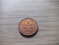 1   Pfennig   1987   (  F  )  Németország