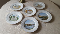 6 Pcs. Kpm limited edition porcelain wall plate, decorative plate