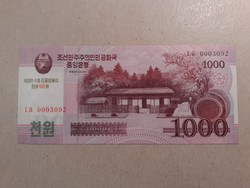 Észak-Korea-1000 Won 2008 UNC