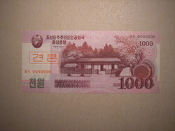Észak-Korea-1000 Won minta 2008 UNC