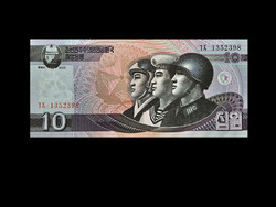 UNC - 10 WON - ÉSZAK-KOREA - 2009 (Ornament vízjel!)