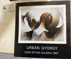 Gallery invitation to the exhibition of György Urban in 1987