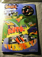 Retro giant size 6 car racing board game book tormont 1997