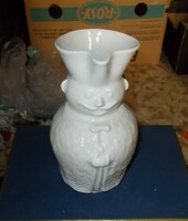White porcelain miska jug. (Unsigned)