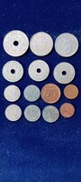 14 old Danish coins 1967-1990