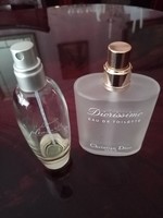 Estée Lauder parfum spray és C. Dior Diorissimo 100 ml-es üres  kölnis üveg