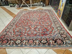 Antique Iranian Mahal Hand Knotted 275x370 Wool Persian Rug bfz560
