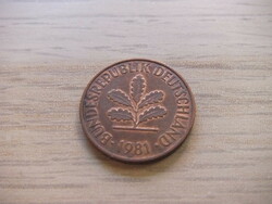 2   Pfennig   1981   (  G  )  Németország