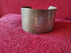 Vintage Aztec copper bangle