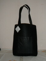 Black wrapped textile women's bag, handbag