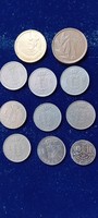 11 old Belgian coins 1951-1990