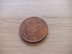 2   Pfennig   1991   (  J  )  Németország
