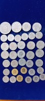 36 old Swiss coins 1944-1990