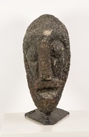 Jenő Murai (1918 - 1989): head - stone statue - 5364