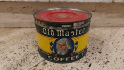 Regular Grind Old Master Coffee régi kávés pléhdoboz