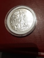 Silver in one dollar (2010) capsule