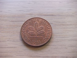 2   Pfennig   1981   (  F  )  Németország