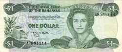 1 Dollar Bahamas 1984 f.H.Smith signature