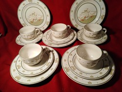 190 Palatzkeramik breakfast set with goose pattern in one. (2500 ft per set)