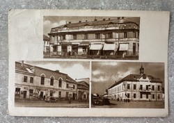 Dunaföldvár mosaic postcard shops-windows, council house 1954