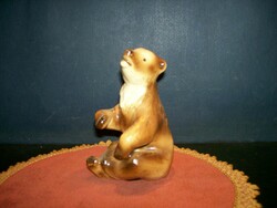 Large ceramic teddy bear figurine