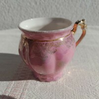 Historizing mini porcelain gilded commemorative mug