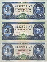 Magyarország 20 forint 1947-1949-1957 REPLIKA UNC