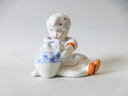 Annuska Zsolnay porcelain figurine with beautiful painting