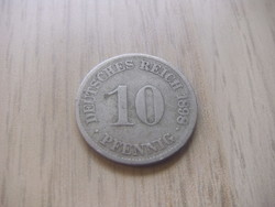 10   Pfennig   1898   (  J  )  Németország