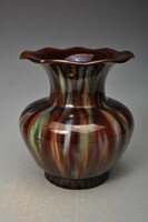 Jr. Badár b. Duci art deco ceramic vase - field tour. With a mark pressed into the mass.