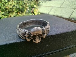 Ss totenkopfring geldern 1944 ring of honor loyalty ring