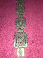 Beautiful old women's wide copper Egyptian bracelet