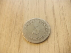 5   Pfennig   1876   (  D  )  Németország