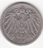 Német Birodalom 5 pfennig 1903 G