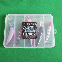 New, 5-piece wobbler fishing bait set in a box - 10.