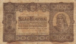 100 Crown 1923 banknote printing works 1.