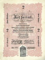 2 két forint 1848 Kossuth bankó eredeti állapotban. 4. Nagyon szép