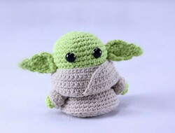 Baby Yoda - Grogu horgolt figura
