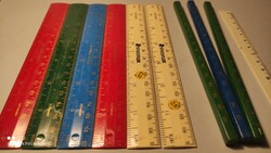 Vintage ruler and measuring unit indicator included in the package