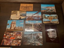 European postcards, Lisbon, including 1 cork postcard in one