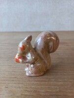 Mini ceramic squirrel figure