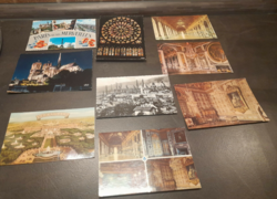 9 French postcards in one