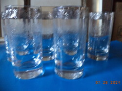 6 pieces, silver-plated, scratched drinking glasses! 4/4