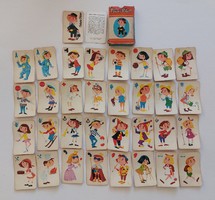 Old card game black peter child card minerva